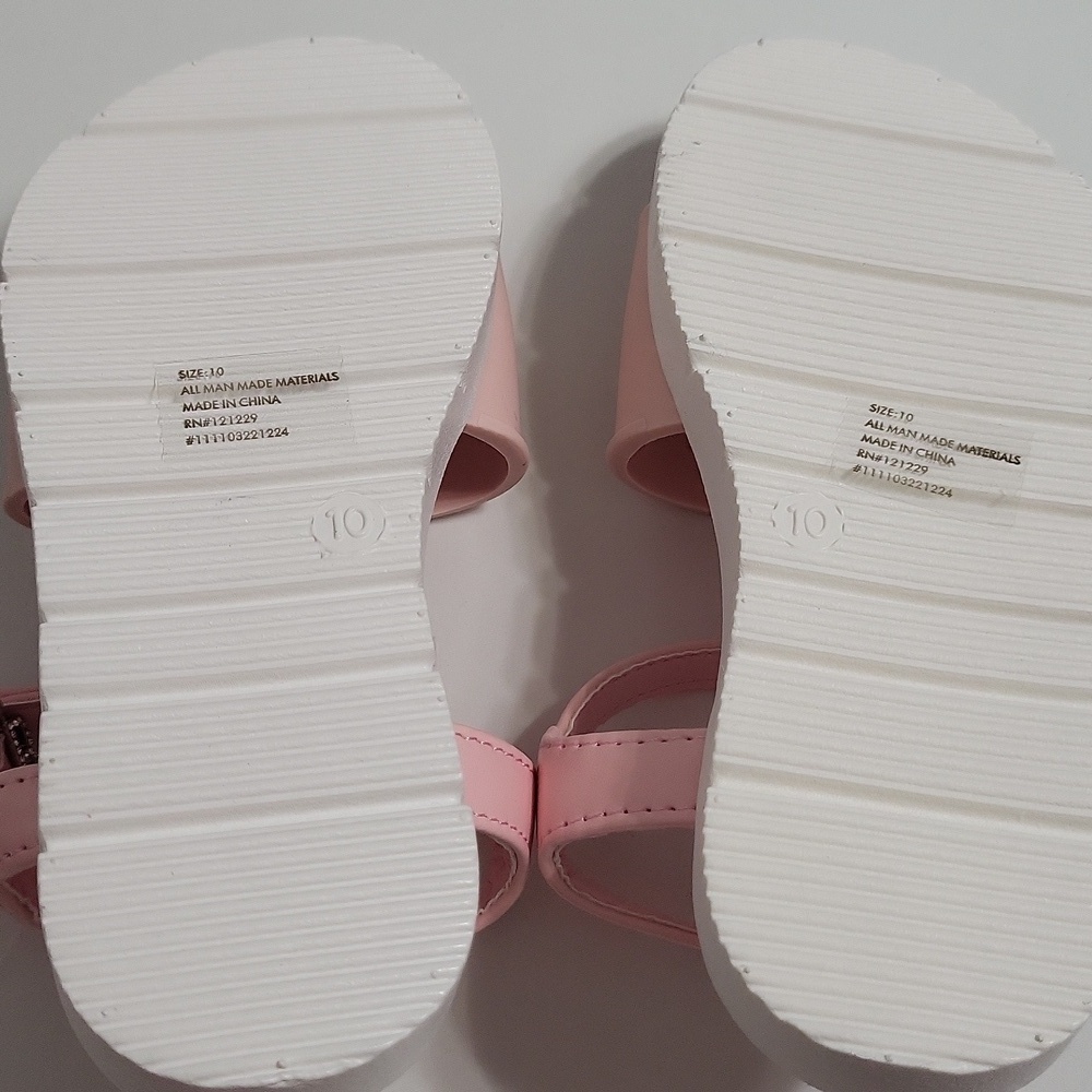 NWOT Bebe Kids Light Pink Sandals - Picture 4 of 9